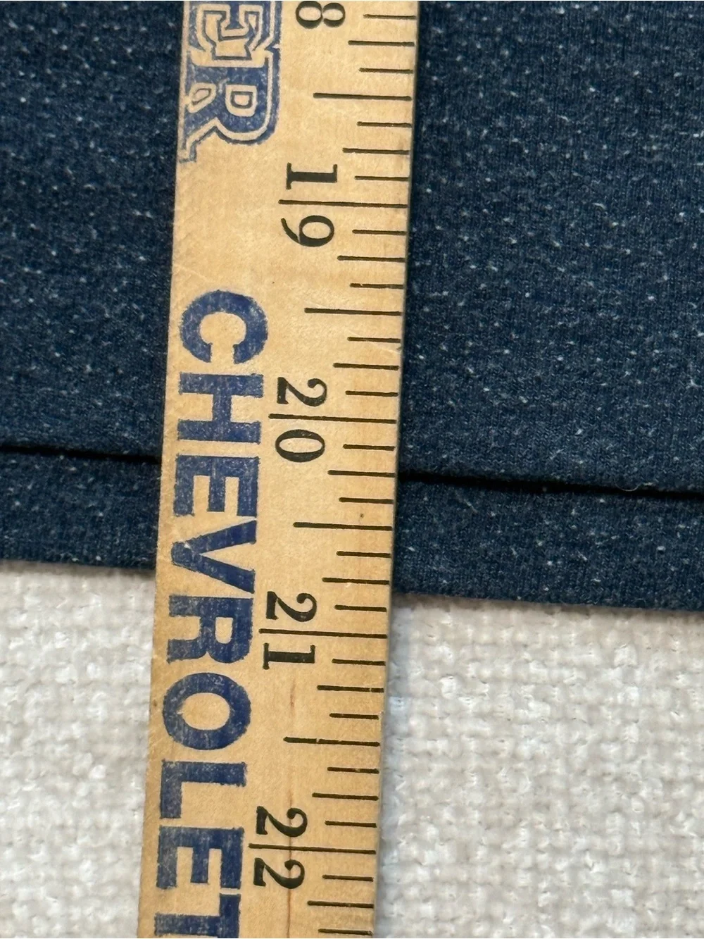 Patagonia Dark Navy Crewneck with Tan Logo and Sleeve Script
